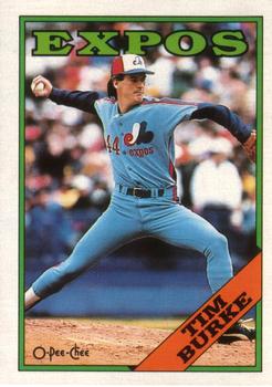 1988 O-Pee-Chee Baseball Cards 014      Tim Burke